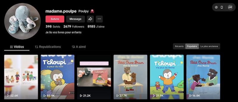 niche histoire enfant tiktok