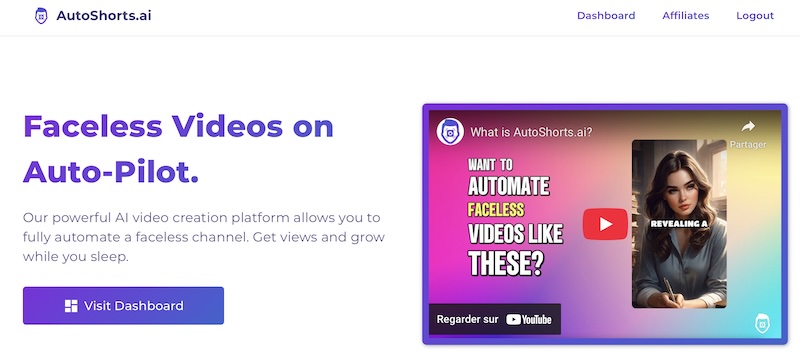 video sans visage automatique tiktok